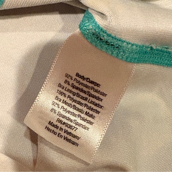 Xersion Performance Tank Top Womens XL Blue Green Bra Shelf Summer Athletics - Picture 7 of 7